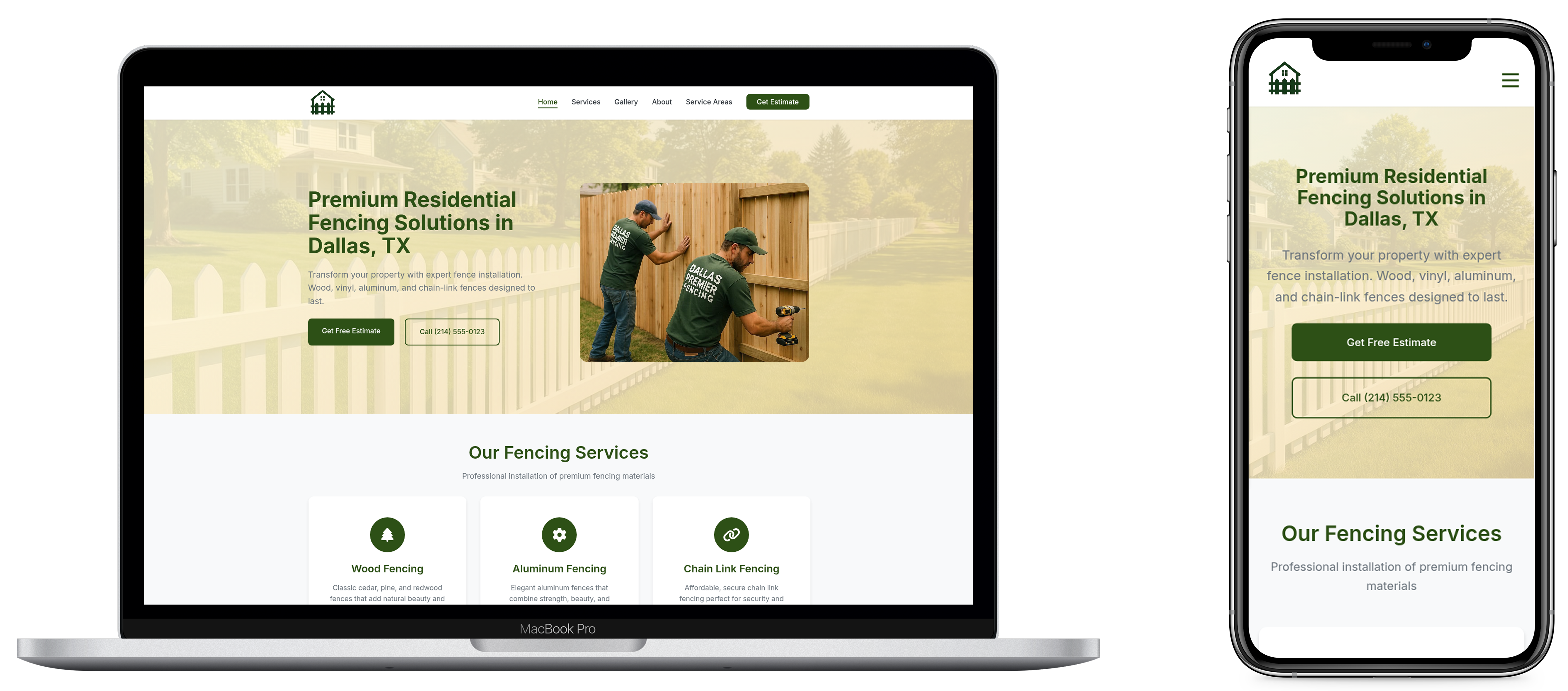 Dallas Fencing Company Website Design - Professional Fence Business Website